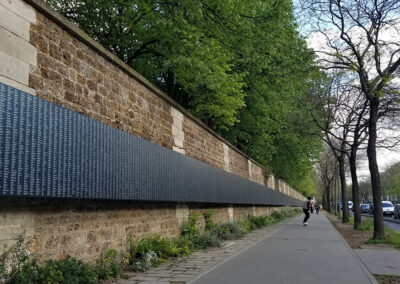 Cemetery Name Wall