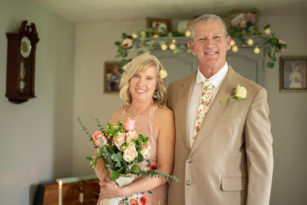 Deb and Husband at Alter